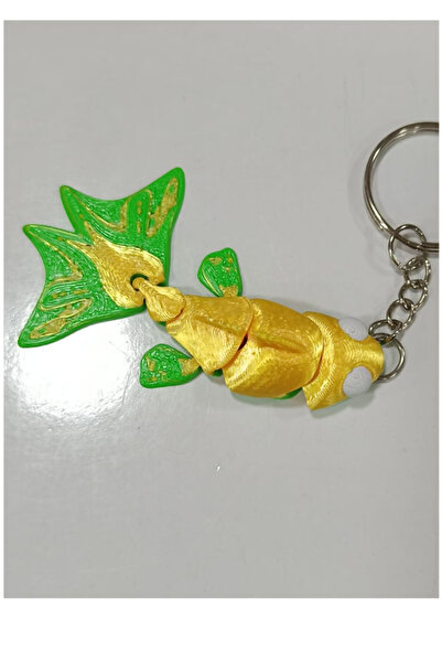 Flower Toys حلية حقيبة على شكل سلسلة مفاتيح متحركة ثلاثية الأبعاد، قطعة واحدة