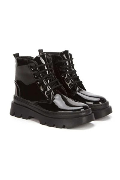 emela kids shoes حذاء فيليه بو للفتيات من الجلد اللامع