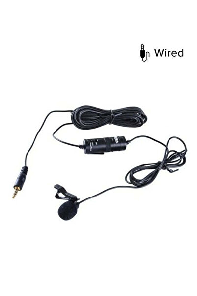 BOYA ميكروفون ستيريو بمشبك لافالير BY-M1 - أسود