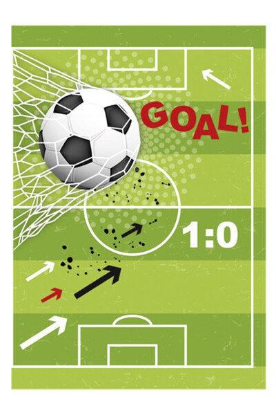 football Fotbal Field Mapă A/4 cu elastic