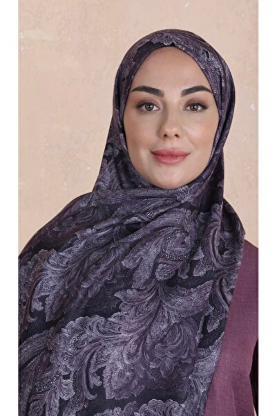 Hadi Koza Cotton Shawl-Plum