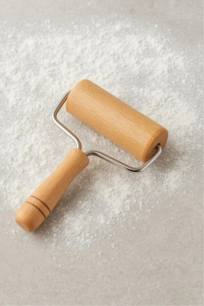 ZUZU MADE Ahşap Saplı Hamur Açıcı - Silindir Hamur Açıcı - Rulo Hamur Açıcı