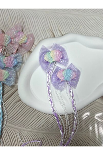 EyER Shoping Cataramă dublă cu figuri de stea de mare, violet