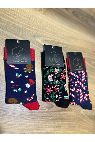 İstanbul Çorap Unisex Christmas Stockings Set of 3