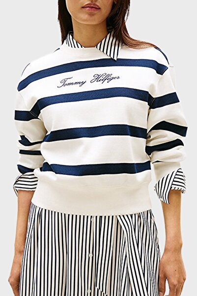 Hilfiger Denim ".Tommyhilfiger Script Reg Pique Swtshrt Women's Sweatshirt