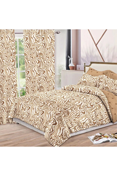 CumparaMisim Double bed linen set + 2 curtains, fine, 8 pieces