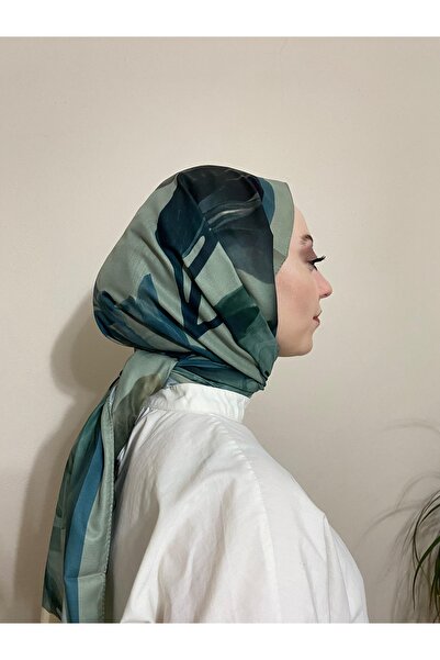 MODA شال قطني أخضر نعناعي من سلسلة مينيليسارب لوتس