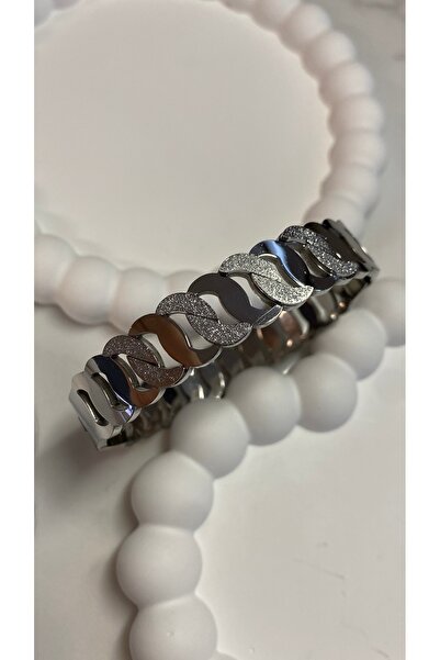 staınless steel Çelik Silver Kelepçe Bileklik