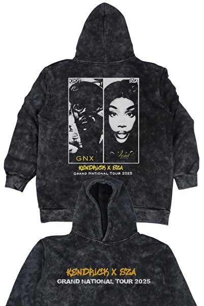Fuddy Moda Unisex Kendrick X Sza Tour Back Printed Hooded Washable Sweatshirt...