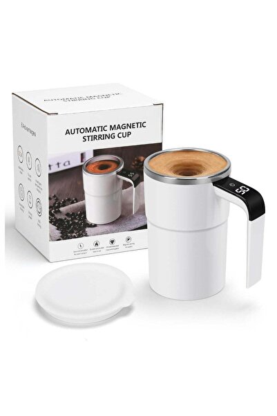 Generic Automatic Self-Stirring Coffee Mug with LED Temperature Display, Rechargeable, 380ml
