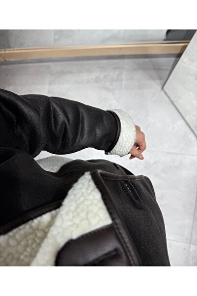 D'RECCY Women's Oversized Jacket with Fur Inside