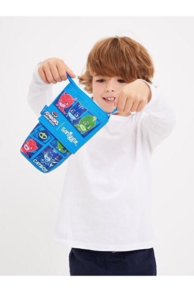 SMIGGLE حامل أقلام 2 في 1 من PJ Masks مع حامل - أزرق داكن / مقلمة للأولاد مرخصة