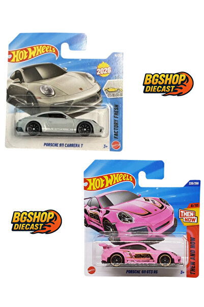 HOT WHEELS 2026 Case - Porsche 911 Carrera T - Porsche 911 Gt3 Rs