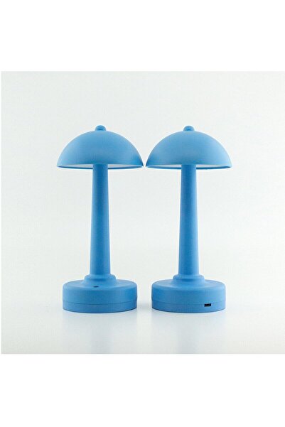 Light Design Şarjlı ve 3 Kademe Işık Ayarlı Masa Lambası Mavi