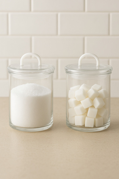 Dia 2” Glass Storage Container Vacuum Lid Spice Jar Set