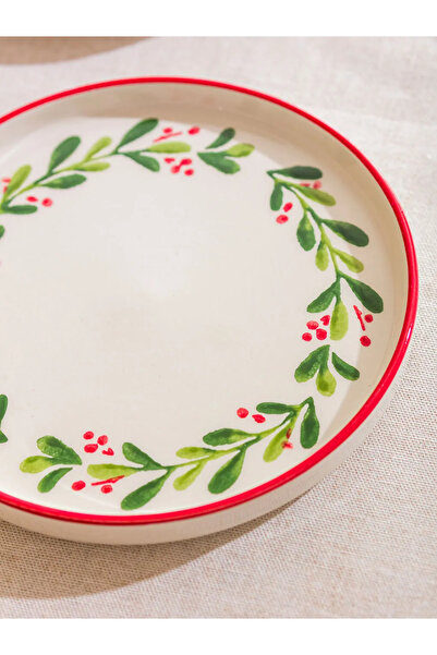 LC Waikiki Lcw Home Karışık Kokina Printed Ceramic Plate Set of 4 16 cm