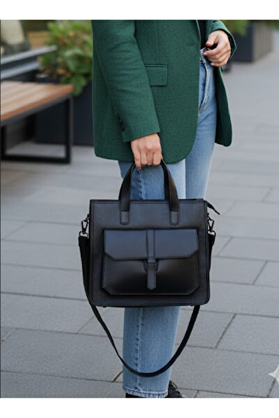 NahitaTyana Сумка через плече та ручна сумка з натуральної шкіри, чорного кольору