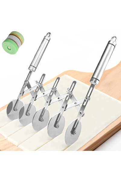 fulina قطاعة المعجنات، قطاعة بيتزا من الفولاذ المقاوم للصدأ، متعددة الاستخدامات، للاستخدام الاحترافي أو الهواة