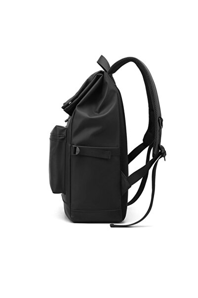 EHOME حقيبة ظهر رفيعة للكمبيوتر المحمول للرجال، حقيبة ظهر للأعمال مزودة بمشبك مغناطيسي عالي التقنية، حقيبة ظهر كاجوال