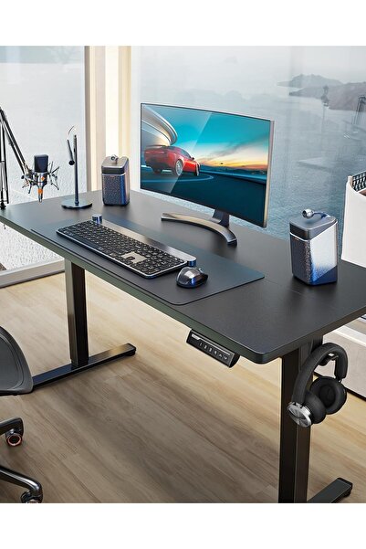 ErGear مكتب كهربائي قائم قابل لتعديل الارتفاع، 47.2 × 23.6 بوصة، مكتب جلوس وو...