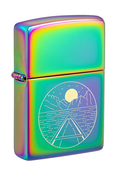 Zippo Lighter 46698 Moon and Canoe