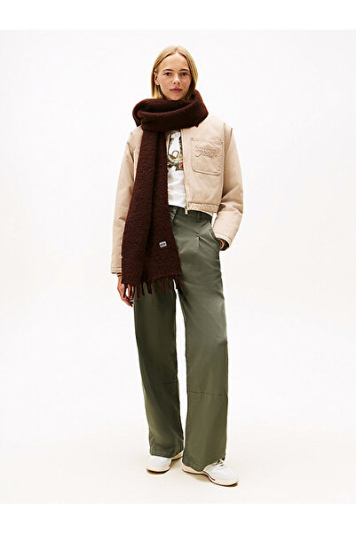 Tommy Hilfiger Heritage Wool Blend Logo Plaque Scarf