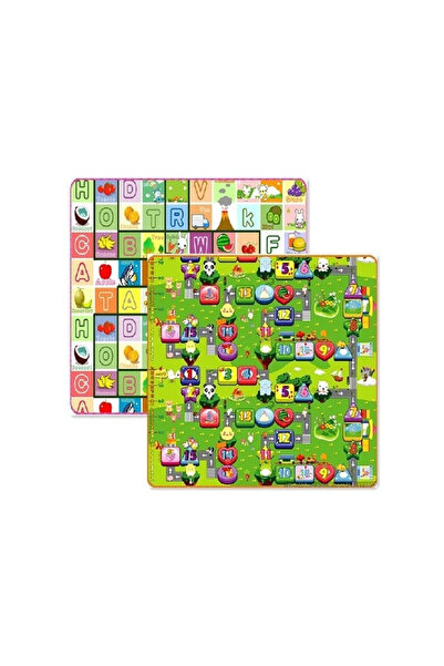 Krista Thermal Insulating Mat with Two Girls, Alphabet and Number Train, 200 ...