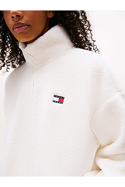 Tommy Hilfiger Tommy Badge Teddy Oversized D Zip-Thru Sweatshirt