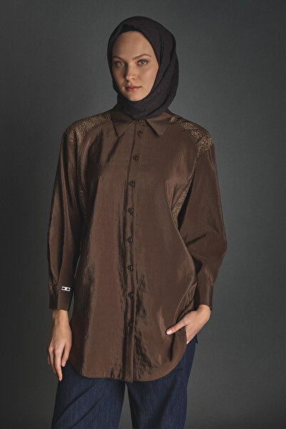 Setrms Jakarlı Taş Detaylı Tunik