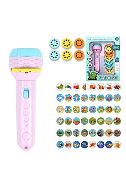 Krista Jucărie felinar cu 48 de proiecții, roz