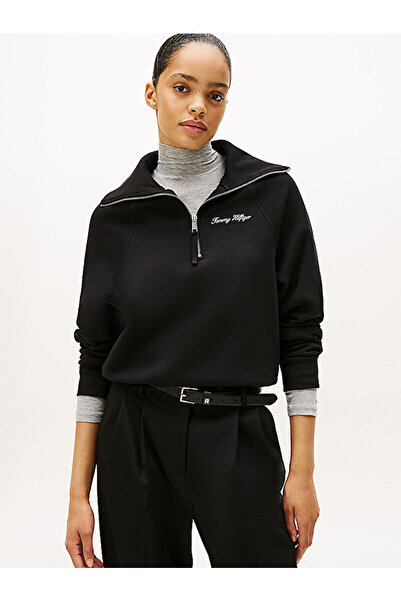 Tommy Hilfiger Interlock Knit Fleece Half-Zip Jumper