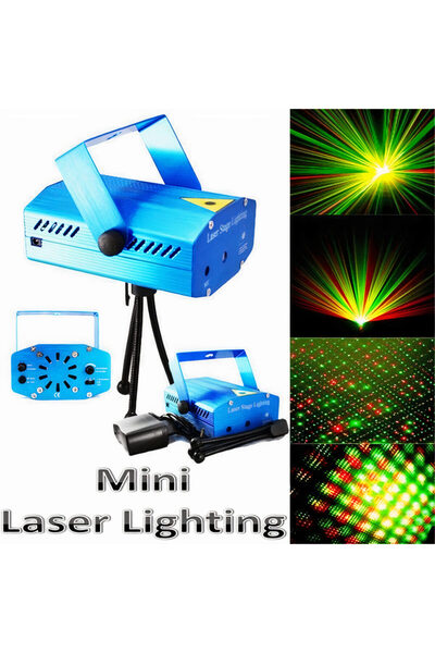 Issa Mini Laser Projector 10x11 cm with Adjustable Bracket, Light Show