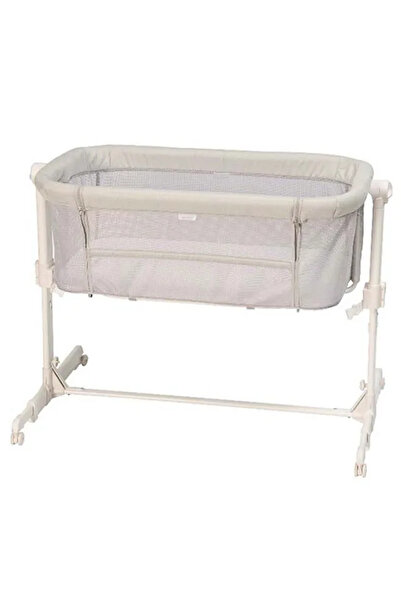 Brevi Vicino Air Feel Mesh Foldable Bedside Crib - Grey Mesh