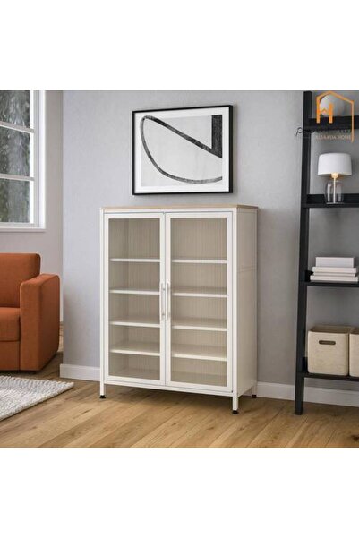 Al Saada Home Multipurpose Shoe Cabinet 110x35x72 cm - Wooden