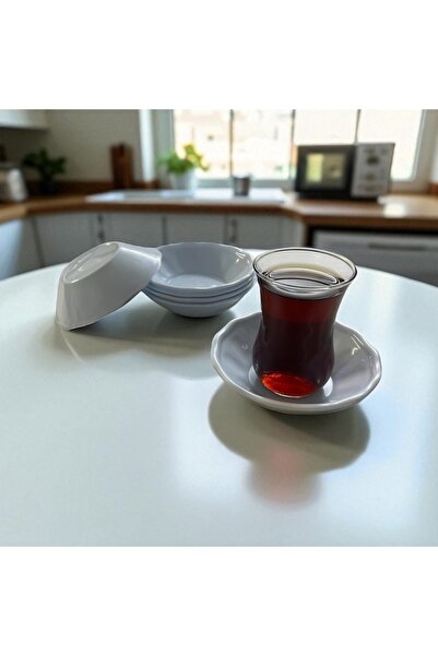 UpHome 24Pcs Tea Plate Plastic