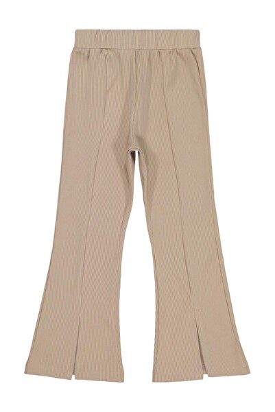 Civil Girls Leggings for Slit Year Olds, Ages 6-9 - Beige, Ages 7-8