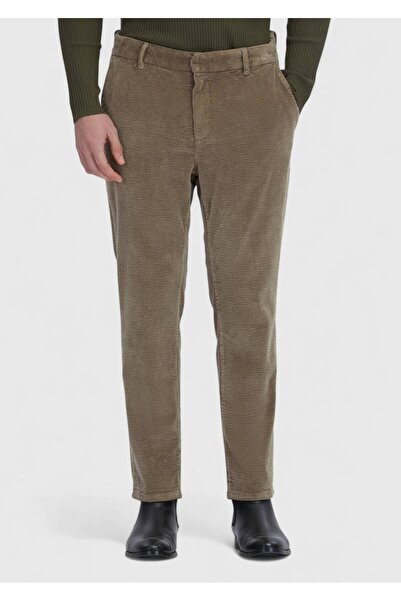 Ramsey Mink Plain Woven Jogging Fit Velvet Casual Cotton Blend Pants