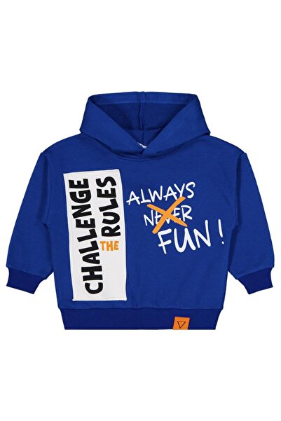 Civil Boys Challenge Printed 2-5 Years Old Sweatshirt - Blue 2-3 Years Old
