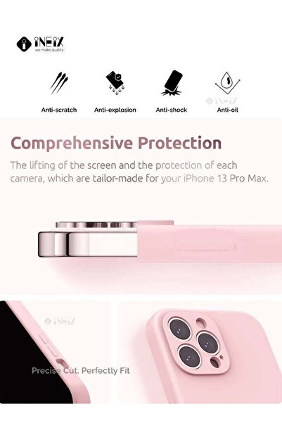 ineix Soft Silicone Case Cover For Apple iPhone 13 Pro Max