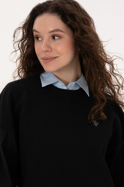 U.S. Polo Assn. Women's Black Sweatshirt 50309052-Vr046