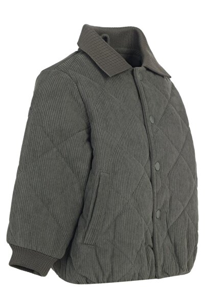 Civil Boys Shirt Collar 2-5 Years Old Coat - Khaki 3-4 Years Old