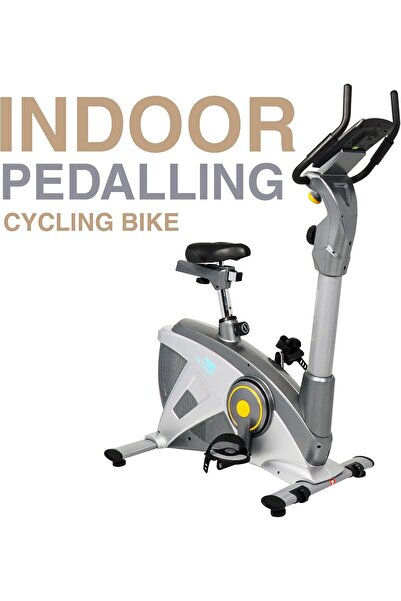 SKY LAND Magnetic Upright Bike EM-1542, 15 Resistance Levels, Belt Drive, Adjustable Seat