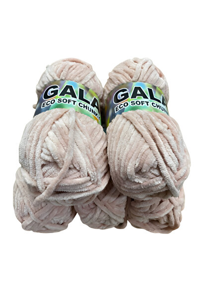Gala Еко мека кадифена прежда за плетене, комплект от 5 броя, 500 г