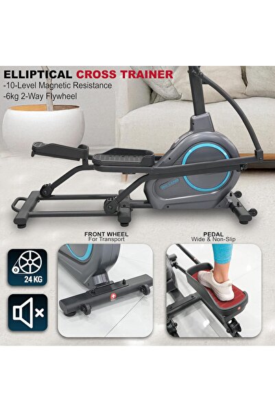 SKY LAND Elliptical Cross Trainer EM-1569, Magnetic Resistance, App Support, Home Cardio Machine