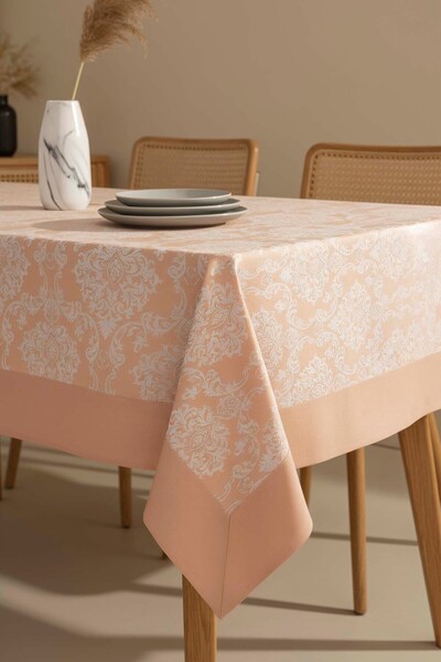 Rivaİstanbul مفرش طاولة دمشقي كابتشينو 160×220 سم