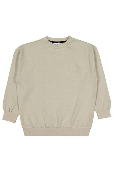 Civil Boys Lets Play Console Printed 10-13 Years Old Sweatshirt - Beige 11-12 Years Old