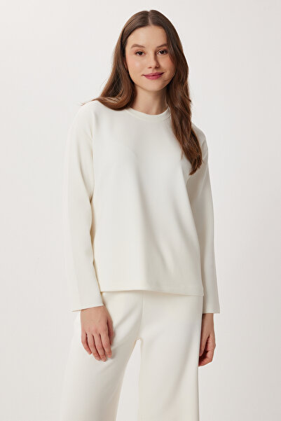 Lovelyİstanbul Basic Soft Modal Top and Bottom Set Lxa0009 Bone