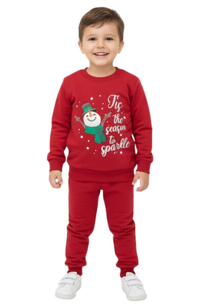 CRASSİ Unisex Double Suit 2 Yarn Fleece-Lined Festive