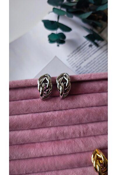 VOBEEYKU Special series interlocking chain earrings