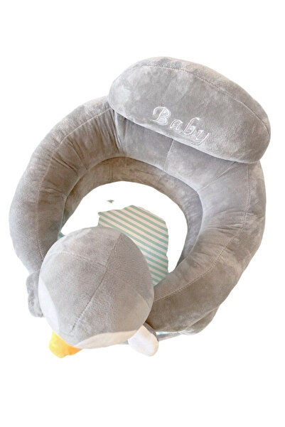 Krista Baby armchair with backrest and footrest - Penguin gray